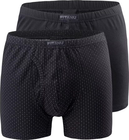 Męskie bokserki majtki bawełniane Fitanu Lusho 2pak rozmiar L