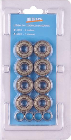 Łożyska Outrace Abec-7 chromowe 8 szt.