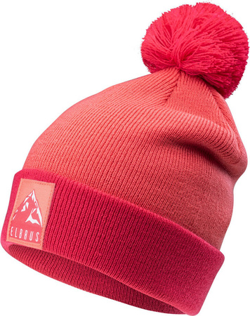 Dziecięca czapka zimowa z pomponem Elbrus Takumi JRG różowa