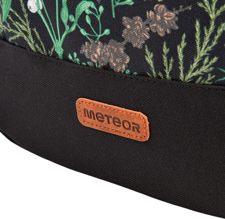 Plecak sportowy szkolny miejski kabinowy Meteor Hermod 20 l Verdant czarno-zielony 16878