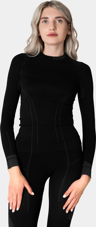 Bluza termoaktywna damska Alpinus Tactical Base Layer czarno-szara GT18362