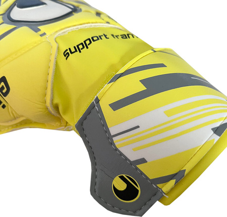 Rękawice bramkarskie Uhlsport Unlimited Soft SF żółte 101102401