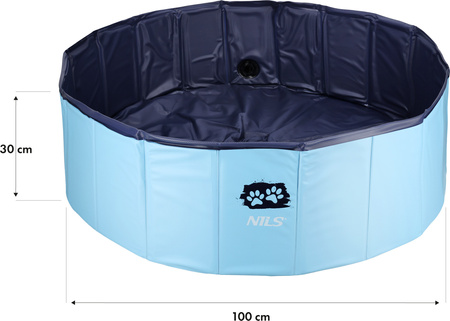 Basen dla psów zwierząt składany ogrodowy Nils Camp NC2804 100x30cm