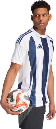 Koszulka męska adidas Striped 24 Jersey biało-niebieska IW4554