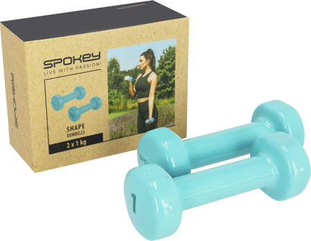 Hantle winylowe Spokey Shape 2x1kg 941965