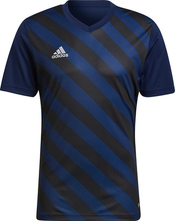 Koszulka męska adidas Entrada 22 Graphic Jersey granatowo-czarna HF0131