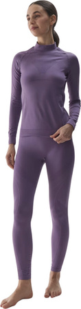 Bielizna termoaktywna termiczna bezszwowa koszulka bluza damska 4F F157 fiolet 4FWAW24USEAF157 50S