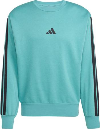 Bluza męska adidas Essentials 3-Stripes Fleece turkusowa JX0701