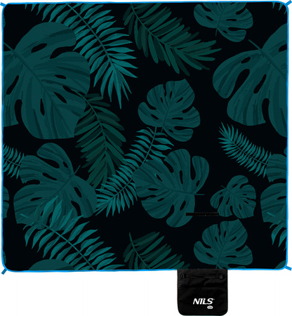 Koc piknikowy liście 200x200 pe alu Nils camp nc2222