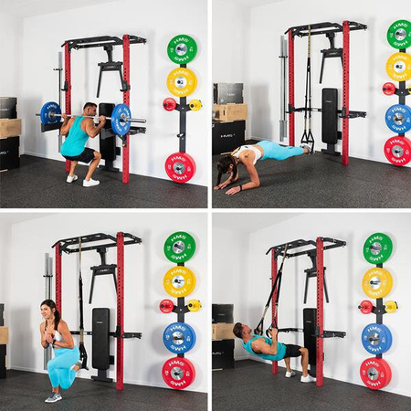 Klatka treningowa składana red HMS klt22 wielofunkcyjna