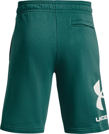 Spodenki męskie Under Armour Rival FLC Big Logo Shorts zielone 1357118 722