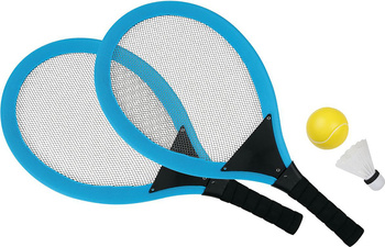Zestaw rakietek do badmintona 2 rakietki 1 piłka 1 lotka Sunflex Funsport Jumbo Set 53588