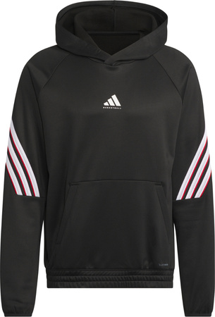 Bluza męska adidas Basketball Crazy Warm Hoody czarna JN2491