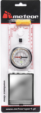 Kompas z lusterkiem Meteor duży 8186 71024