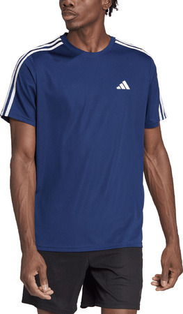 Koszulka męska adidas Train Essentials 3-Stripes Training Tee granatowa IB8152