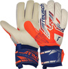 Rękawice bramkarskie Reusch Attrakt Solid biało-pomarańczowe 5570516 2500
