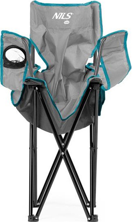 Krzesło turystyczne kempingowe składane Nils camp nc3044 szare