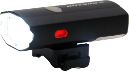 Lampka światło rowerowe 2w1 ładowanie usb uchwyt do mocowania na kasku Dunlop