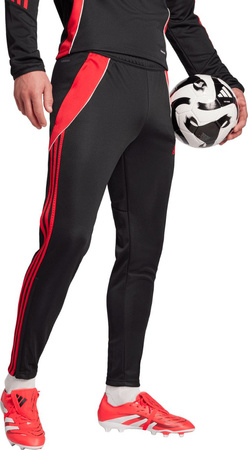 Spodnie męskie adidas Tiro 24 Slim Training czarno-czerwone JP2489