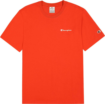Koszulka męska Champion SS Tee pomarańczowa 220264 OS014