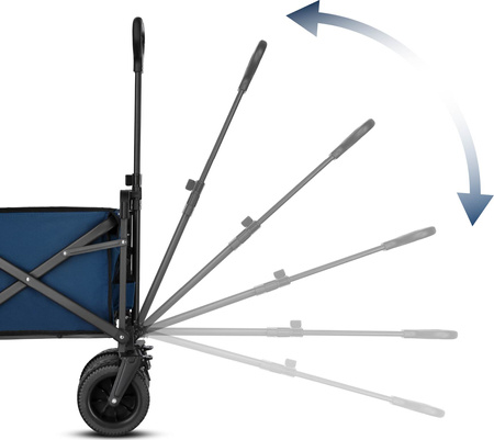 Wózek turystyczny plażowy transportowy kempingowy składany z daszkiem Nils Camp NC2605 120 L
