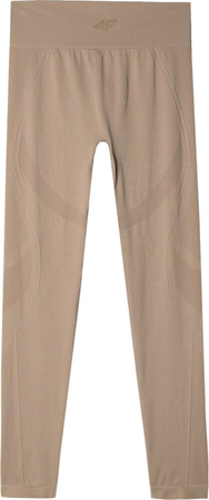 Bielizna termoaktywna termiczna bezszwowa legginsy spodnie damska 4F F157 jasny brąz 4FWAW24USEAF157 82S