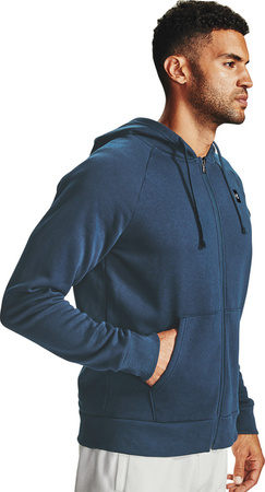 Bluza męska Under Armour Rival Fleece FZ Hoodie granatowa 1357111 408