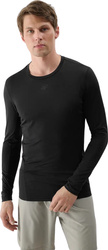 Koszulka męska Longsleeve 4F M372 czarna 4FWSS25TFLOM372 20S