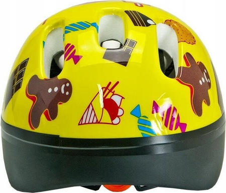 Kask rowerowy dziecięcy na rolki deskorolkę hulajnogę Allright Kids Yellow MV6-2 rozmiar XS (44-48cm)
