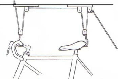 Uchwyt sufitowy rowerowy winda podnośnik na rower Dunlop max 20 kg
