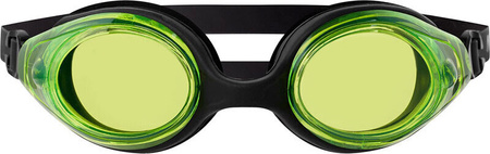 Okularki pływackie dziecięce Nils aqua nqg600af czarno-zielone