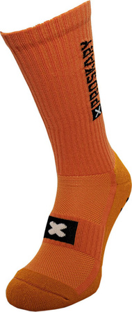 Skarpety treningowe antypoślizgowe Proskary senior pomarańczowe