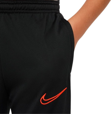 Spodnie dla dzieci Nike Df Academy 21 Pant Kpz czarno-czerwone CW6124 016