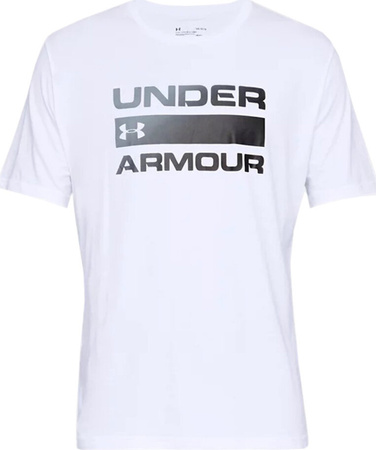 Koszulka męska Under Armour Team Issue Wordmark SS biała 1329582 100