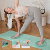 Mata do ćwiczeń jogi yogi fitness TPE HMS YM10 miętowa 182x61x0.8 cm