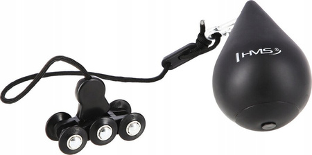 Hula hop PLUS SIZE z wypustkami i obciążnikiem HMS czarne hhw12