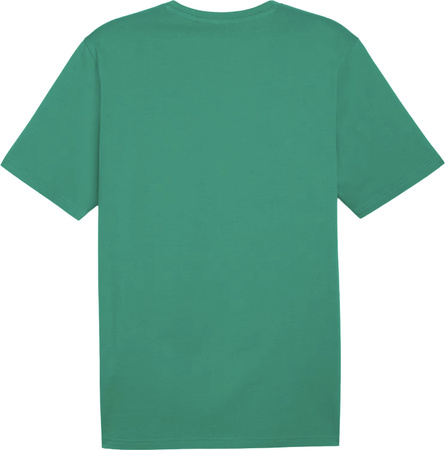 Koszulka męska Puma Team Rise Logo Jersey Cotton zielona 658705 05