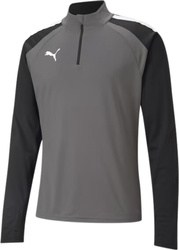 Bluza męska Puma teamLIGA 1/4 Zip Top szaro-czarna 657236 13