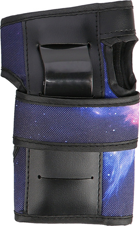 Zestaw ochraniaczy na kolana łokcie nadgarstki dla młodzieży na rolki deskorolkę hulajnogę Nils Extreme H734 czarne rozmiar L