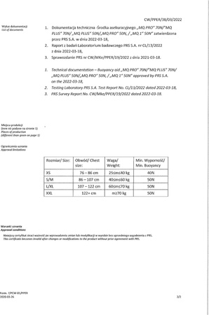 Kamizelka Aquarius Asekuracyjna MQ Pro ciemnoniebieska