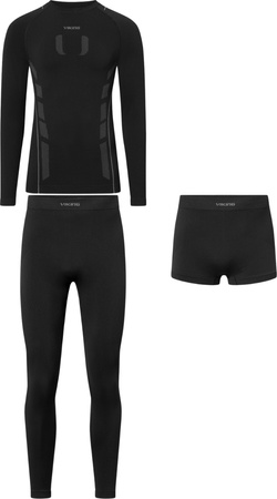 Męska bielizna termoaktywna Viking Eiger 2.0 czarno-szara 500-27-3361-0908