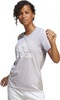 Koszulka damska adidas Loungwear Essentials Logo Tee fioletowa IC0633
