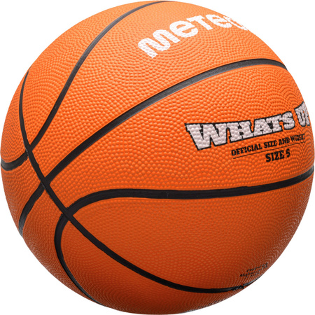 Piłka do koszykówki koszykowa Meteor What's Up pomarańczowa 16831