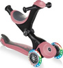 Hulajnoga balansowa jeździk rowerek Globber GO-UP Deluxe Lights pastelowy róż 646-210