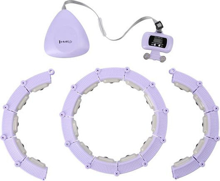 Zestaw hula hop magnetyczny z licznikiem HMS hhm14 pas wyszczuplający br163