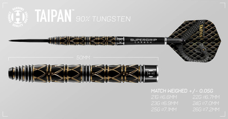 Rzutki do darta Harrows Taipan 90% Steeltip