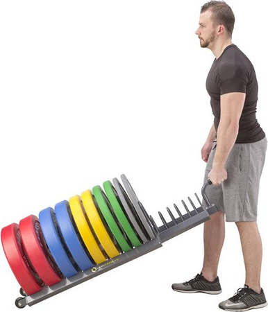 Wózek stojak na kółkach z uchwytem na obciążenia HMS Premium