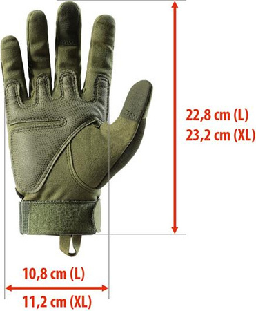Rękawice taktyczne Nils camp nc1798 zielone rozmiar XL