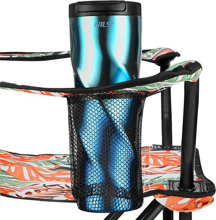 Krzesło fotel turystyczne składane Nils camp NC1625 liście 80x80x47cm