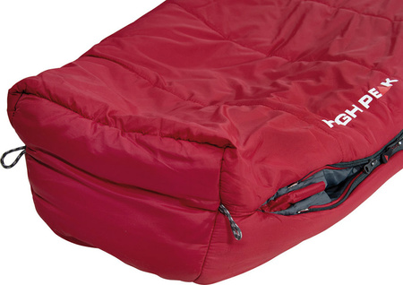 Śpiwór turystyczny mumia High Peak Hyperion 1M wymiary 210 x 80 x 50 cm
